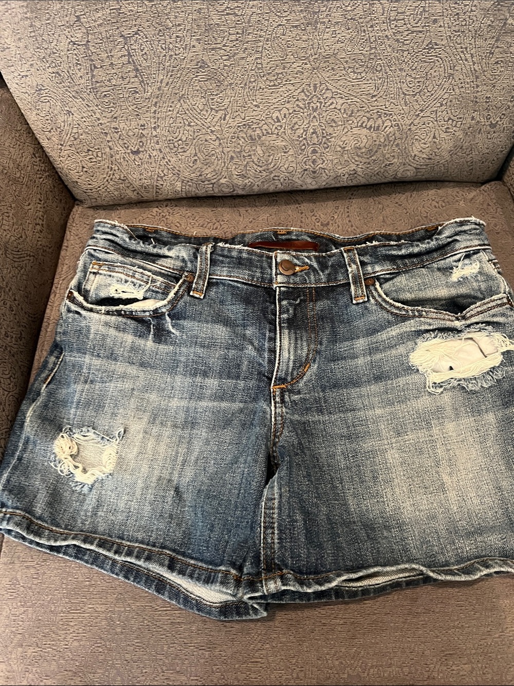 Joe’s Jeans Distressed Blue Denim Women's Shorts